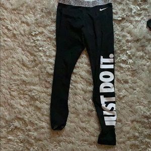 Nike fleece workout legging